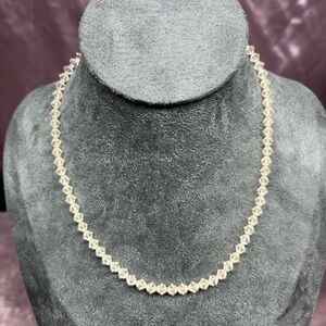 Vintage Laguna Faceted Beaded Choker Necklace 15”